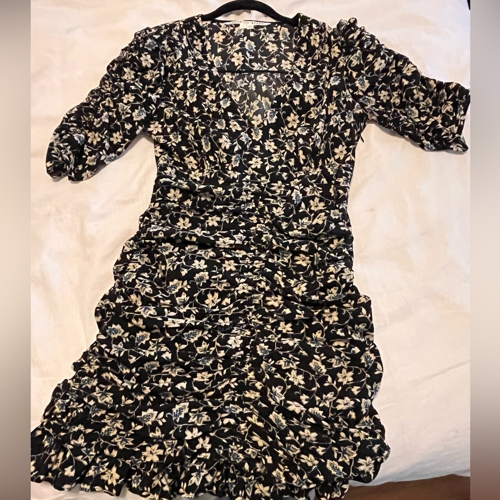 Veronica Beard Josephine Ruched Minidress